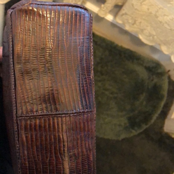 GENUINE! VINTAGE LIZARD? LEATHER HANDBAG - Picture 16 of 16